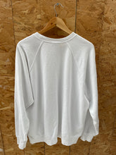 Vintage Fruit of the Loom Crewneck Raglan Plain Sweater - White - XXL